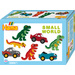 HAMA Bügelperlen Midi - Geschenkpackung kleine Welt Dinosaurier & Auto 3502
