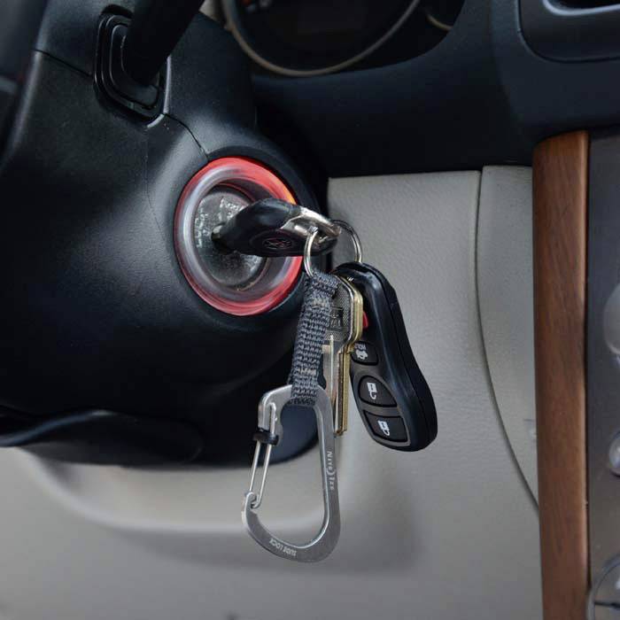 NITE Ize Schlüssel-Karabiner NI-CSLW3-01-R6 Keyring Gr.3 Schwarz 1St.