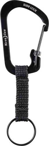 NITE Ize Schlüssel-Karabiner NI-CSLW3-01-R6 Keyring Gr.3 Schwarz 1 St.