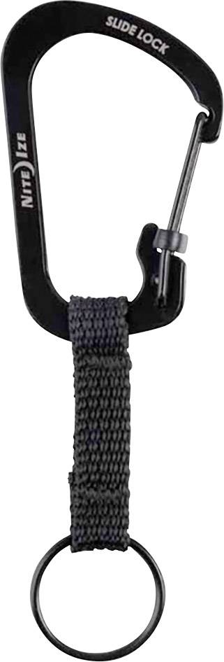 NITE Ize Schlüssel-Karabiner NI-CSLW3-01-R6 Keyring Gr.3 Schwarz 1 St.