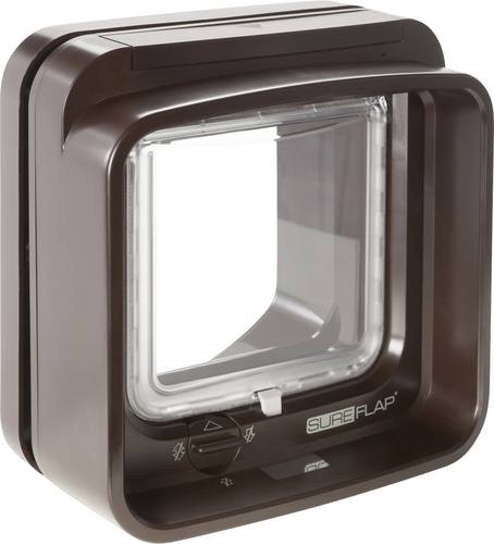 SureFlap Mikrochip DualScan Haustierklappe Braun 1St.
