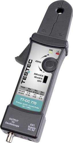 Testec TT-CC 770 Stromzangenadapter Messbereich A/AC (Bereich): 20mA - 70A Messbereich A/DC (Bereich