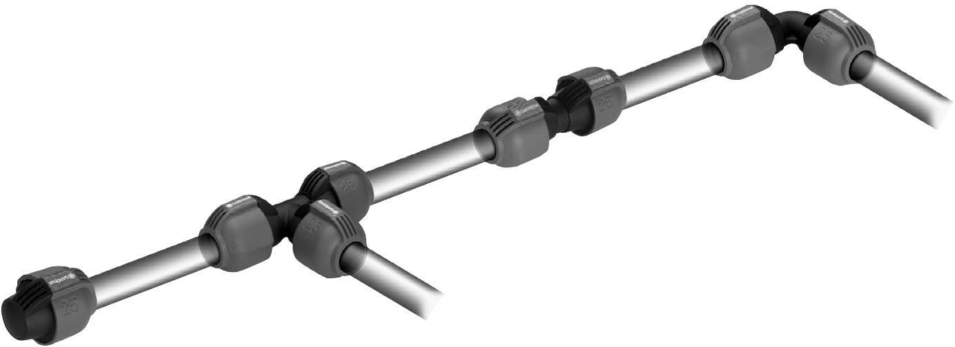 Gardena Sprinklersystem Verbinder 25 mm (1") Ø 02775-20