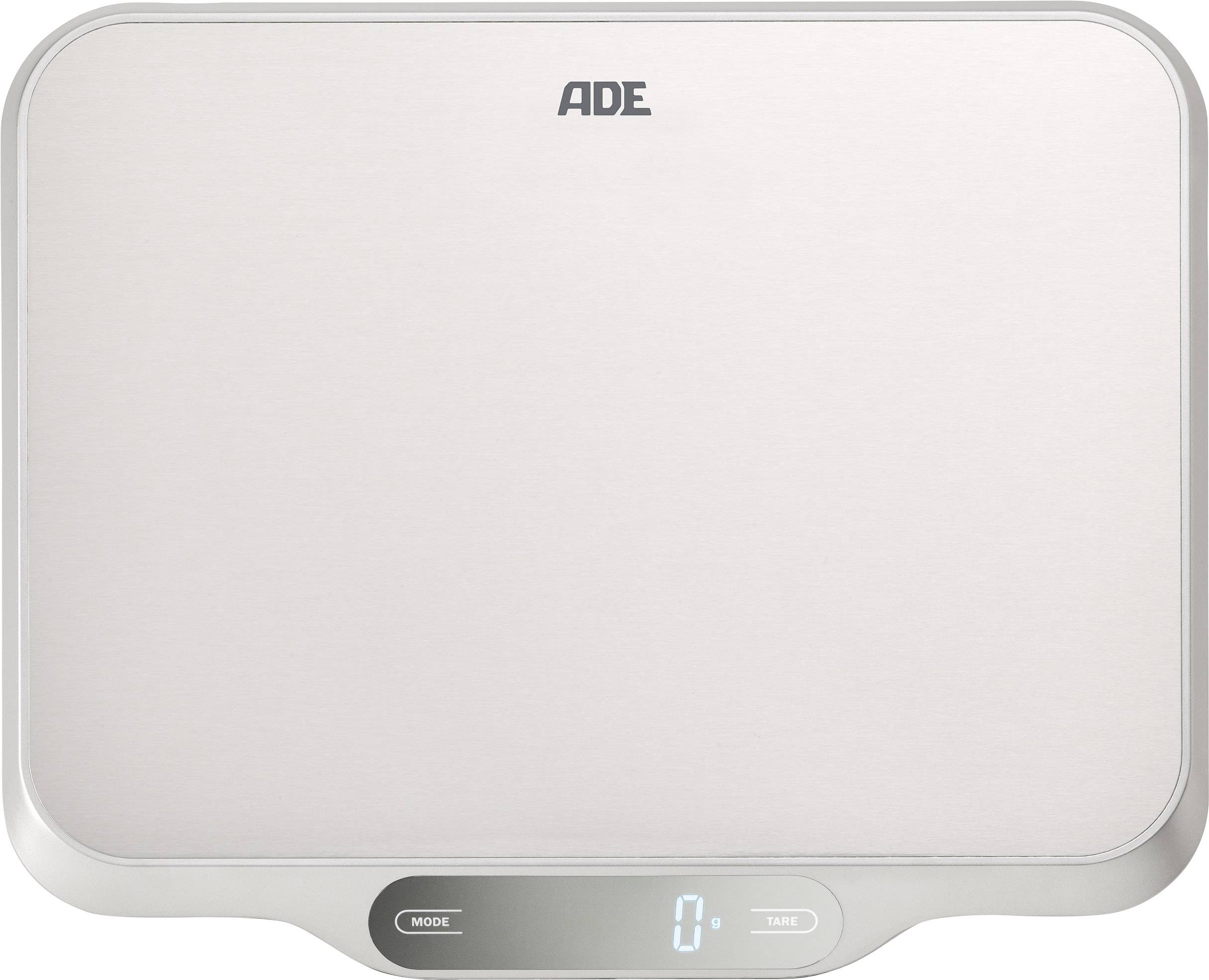 ADE KE 1601 Ladina Küchenwaage digital Wägebereich (max.)=15 kg Edelstahl (gebürstet) 310 x 265 x 25
