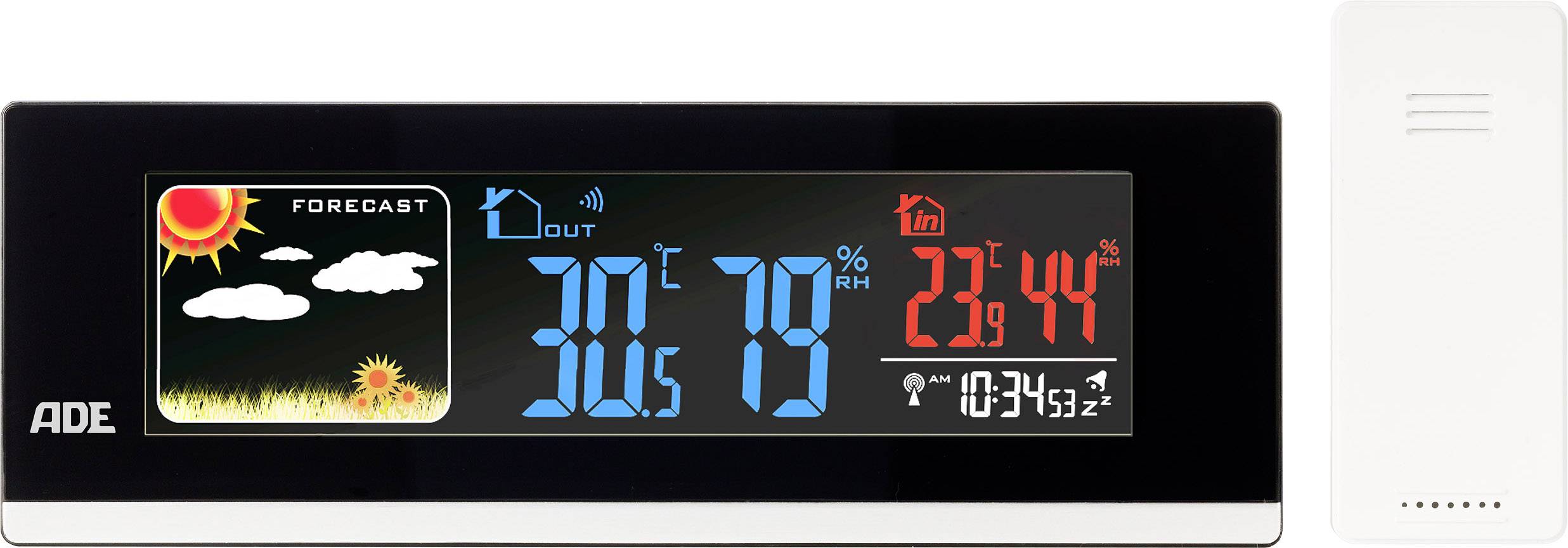 ADE WS 1601 Funk-Wetterstation Vorhersage für 1 Tag