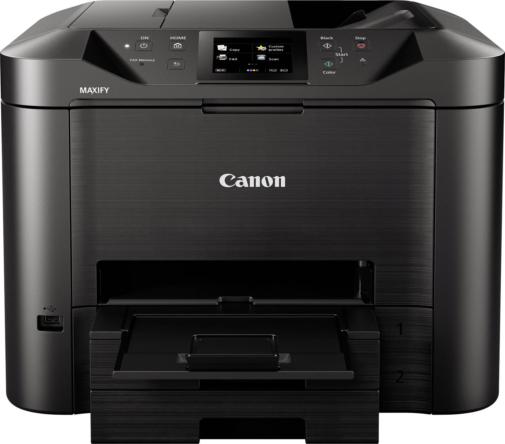 Canon MAXIFY MB5450 Multifunktionsdrucker Tintenstrahl Farbe A4 Drucker, Scanner, Kopierer, Fax LAN, WLAN, Duplex, Duplex-ADF