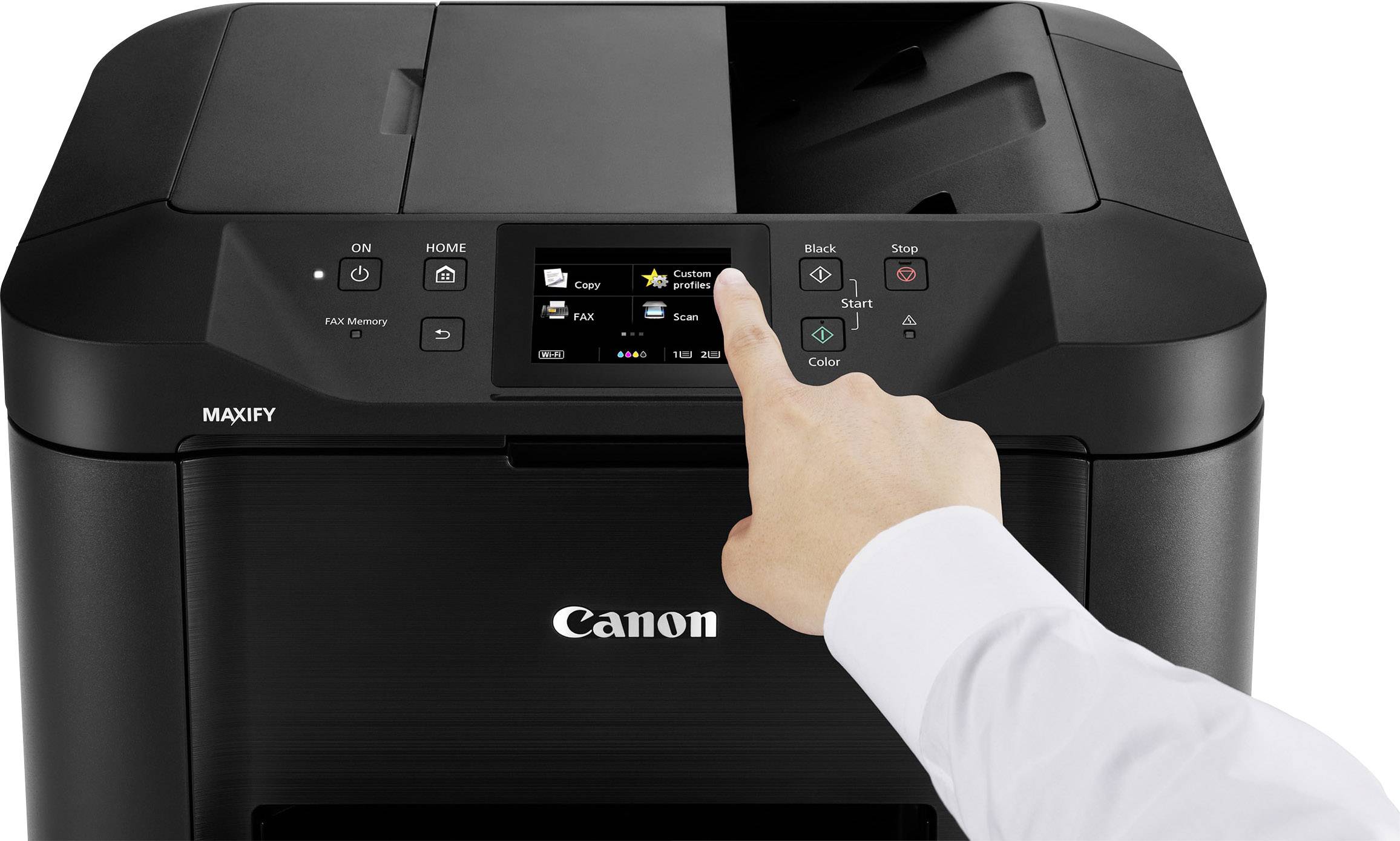 Canon MAXIFY MB5450 Multifunktionsdrucker Tintenstrahl Farbe A4 Drucker, Scanner, Kopierer, Fax LAN, WLAN, Duplex, Duplex-ADF