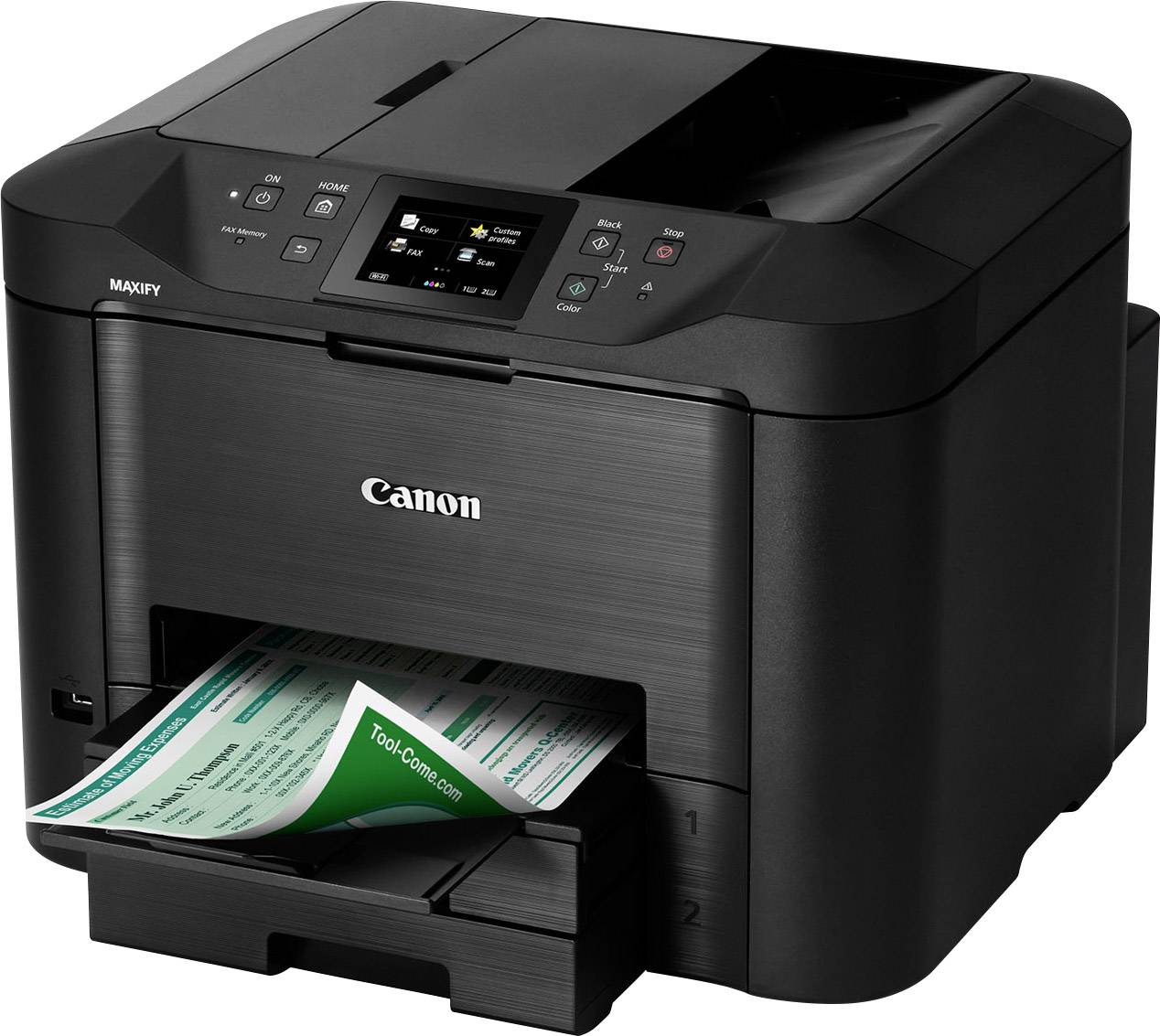 Canon MAXIFY MB5450 Multifunktionsdrucker Tintenstrahl Farbe A4 Drucker, Scanner, Kopierer, Fax LAN, WLAN, Duplex, Duplex-ADF