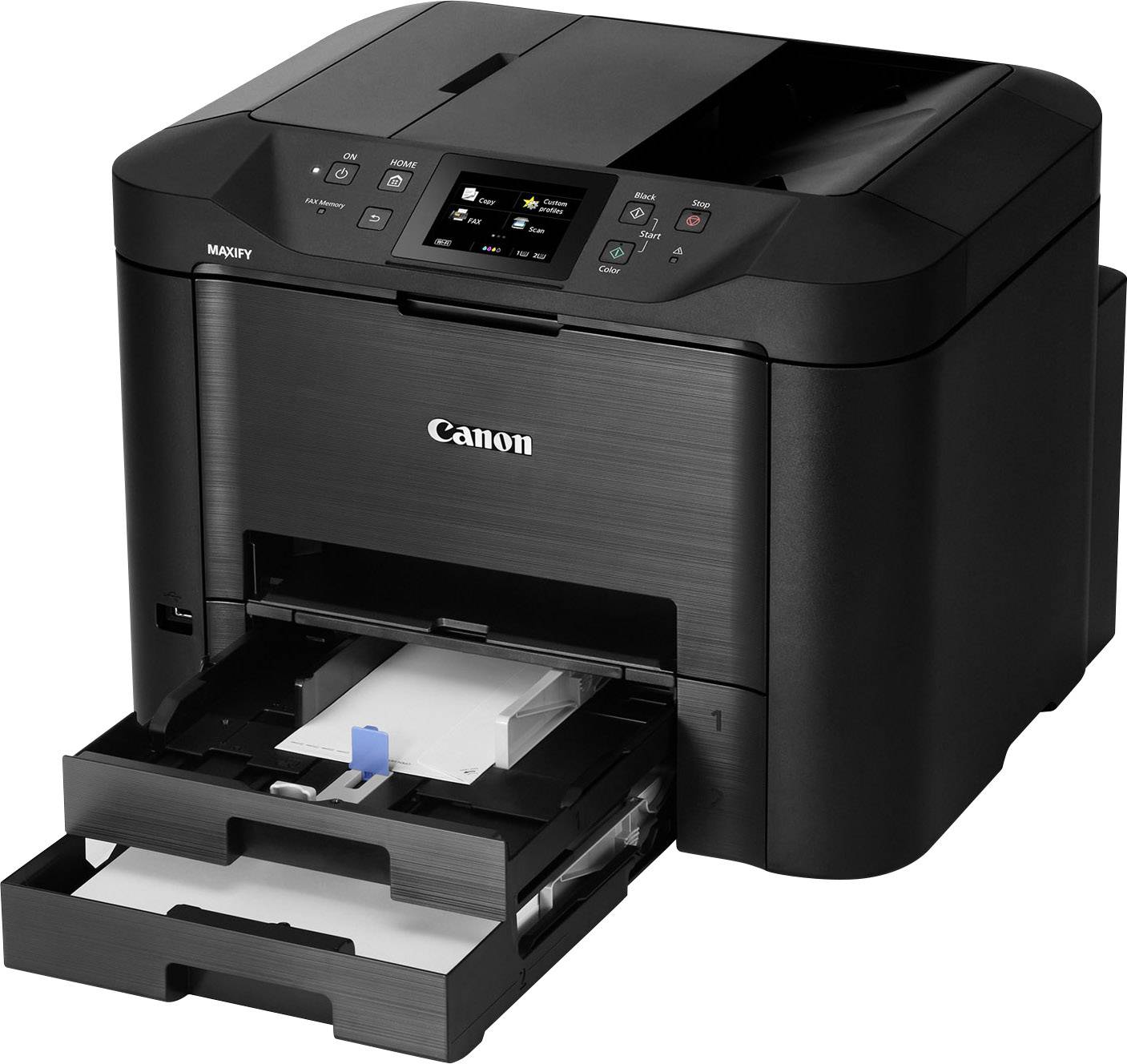Canon MAXIFY MB5450 Multifunktionsdrucker Tintenstrahl Farbe A4 Drucker, Scanner, Kopierer, Fax LAN, WLAN, Duplex, Duplex-ADF