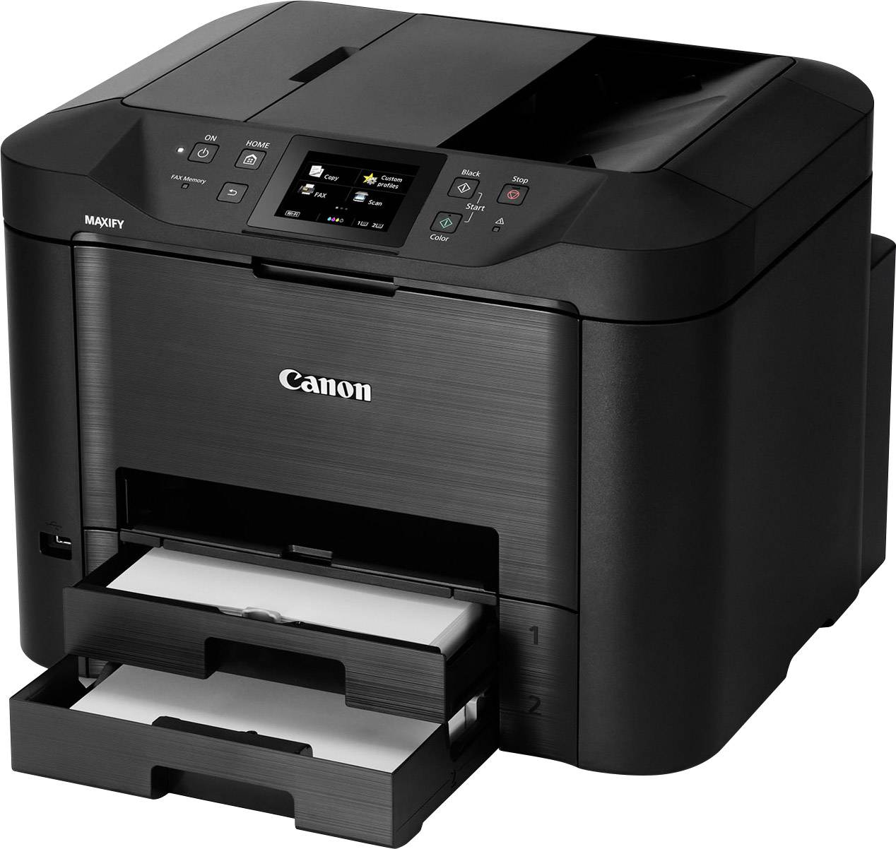 Canon MAXIFY MB5450 Multifunktionsdrucker Tintenstrahl Farbe A4 Drucker, Scanner, Kopierer, Fax LAN, WLAN, Duplex, Duplex-ADF
