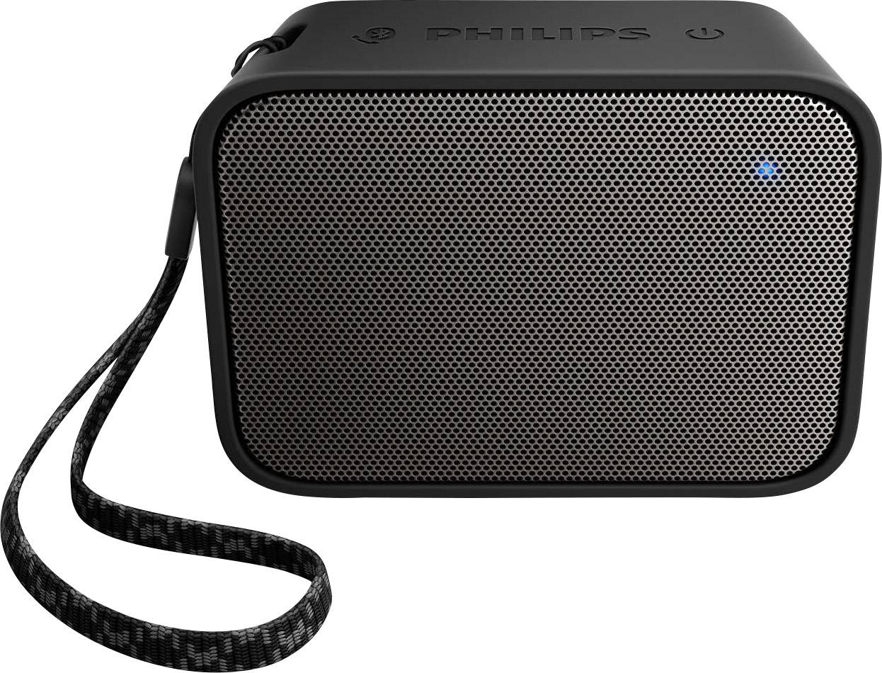 Philips Bluetooth® Lautsprecher BT110B spritzwassergeschützt Schwarz