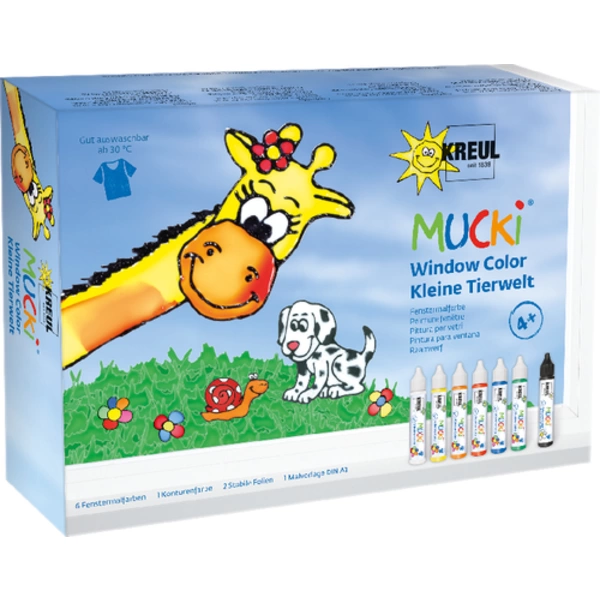 Mucki Window Color 7er Set kl. Tierwel Mucki Window Color 7er Set kl. Tierwel