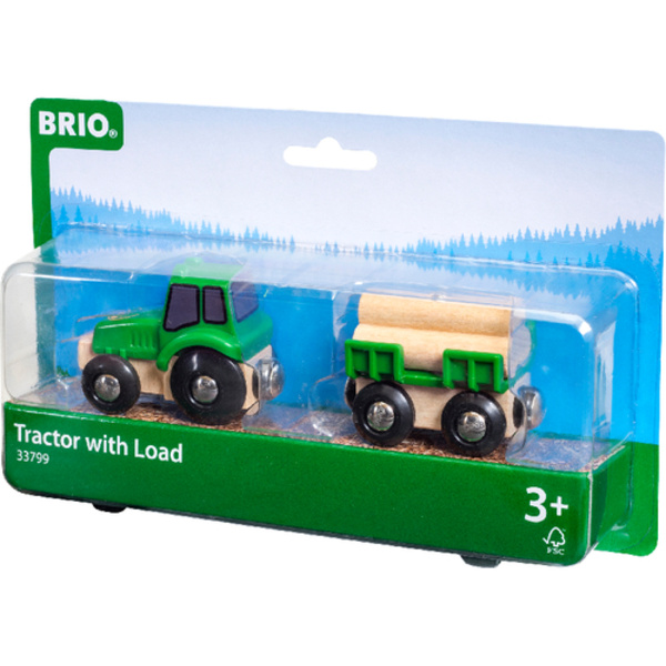 Brio 33799 Traktor mit Holz-Anhänger