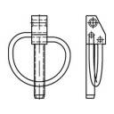 TOOLCRAFT Klappstecker gelb chromatisiert 50St.