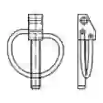 TOOLCRAFT Klappstecker gelb chromatisiert 50St. TOOLCRAFT Klappstecker gelb chromatisiert 50St.