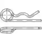 TOOLCRAFT Federstecker Stahl galvanisch verzinkt 100St. TOOLCRAFT Federstecker Stahl galvanisch verzinkt 100St.