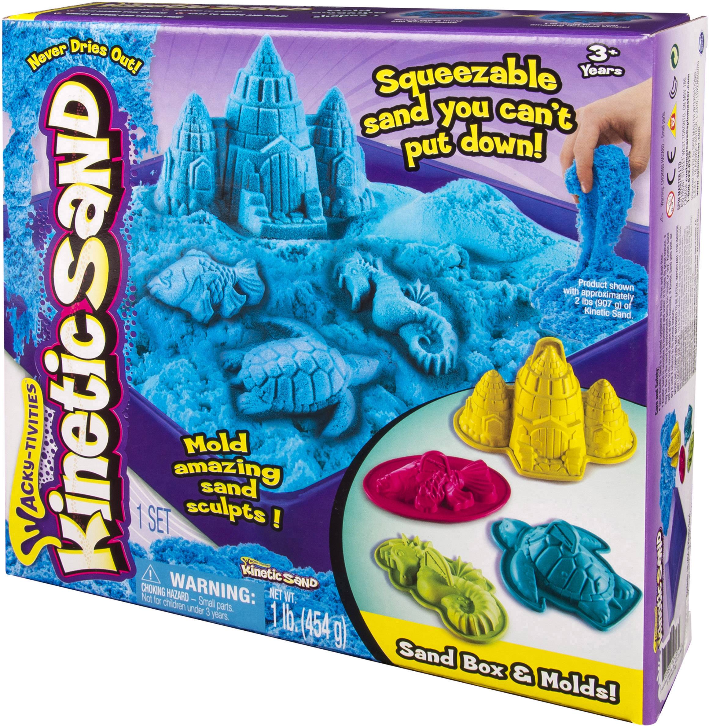 Spin Master - Kinetic Sand Box Set blau, 454g