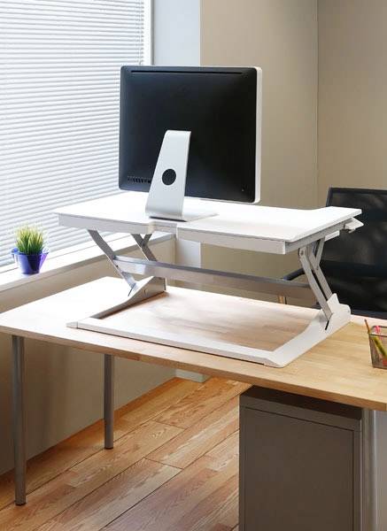 Ergotron WorkFit-TL Sitz-Steh-Schreibtischaufsatz Höhen-Bereich: 38cm (max) Weiß