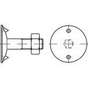 TOOLCRAFT 147101 Tellerschrauben M8 30 mm Außensechskant DIN 15237 Stahl 100 St.