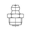 TOOLCRAFT Kegelschmiernippel Stahl galvanisch verzinkt Güte 5.8 M6 100St.