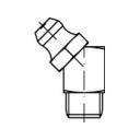 TOOLCRAFT Kegelschmiernippel Stahl galvanisch verzinkt Güte 5.8 M8 100St.