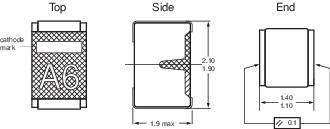 NXP Semiconductors Z-Diode C6,2V YY Gehäuseart (Halbleiter) SOD-110 Zener-Spannung 6.2 V Leistung (max) P(TOT) 400 mW Tape cut