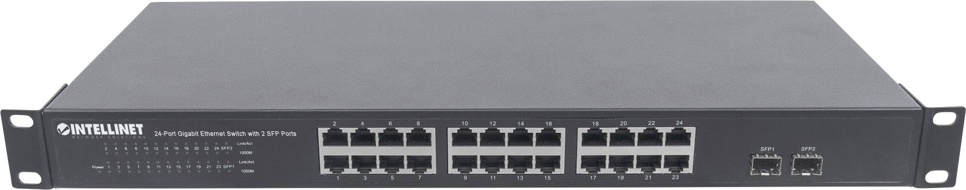 Intellinet 561044 Netzwerk Switch 24 + 2 Port 1 GBit/s