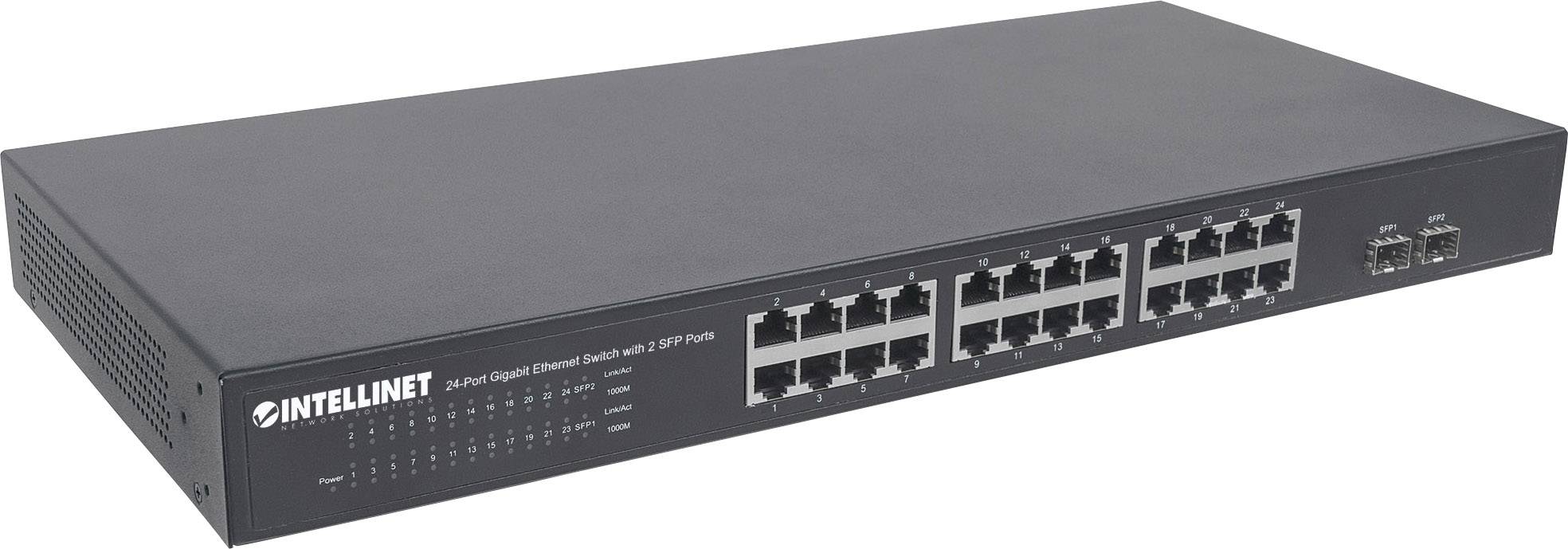 Intellinet 561044 Netzwerk Switch 24 + 2 Port 1 GBit/s