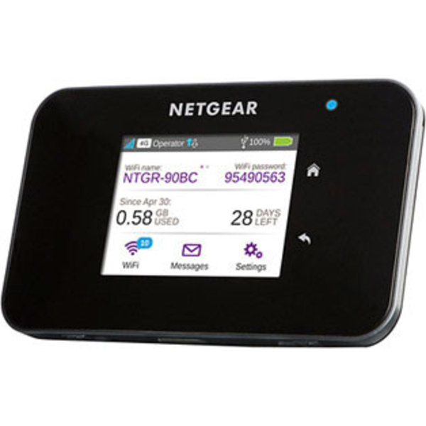Netgear AirCard 810 Mobiler 4G-WLAN-Hotspot bis 15 Geräte 600 MBit/s Schwarz