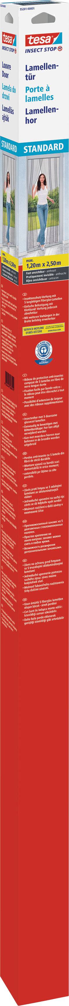 tesa STANDARD 55201-00001-00 Tür-Fliegengitter (B x H) 1200 mm x 2500 mm Anthrazit 1 St.