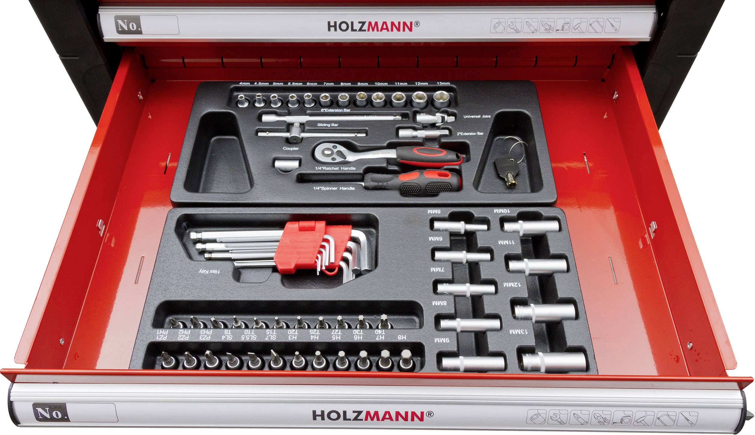 Holzmann Maschinen WW790W Werkstattwagen Herstellerfarbe: Rot