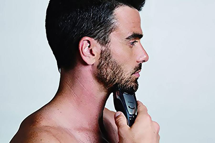 Panasonic ER-GB80-S503 Haarschneider, Bartschneider abwaschbar Schwarz, Platin