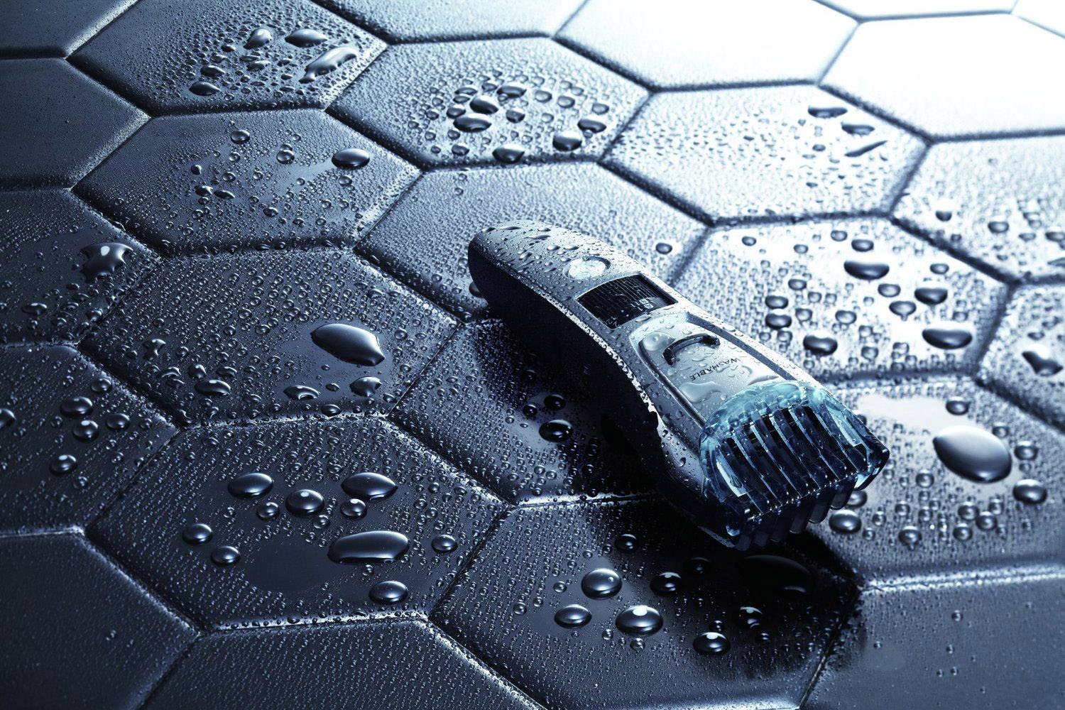 Panasonic ER-GB80-S503 Haarschneider, Bartschneider abwaschbar Schwarz, Platin