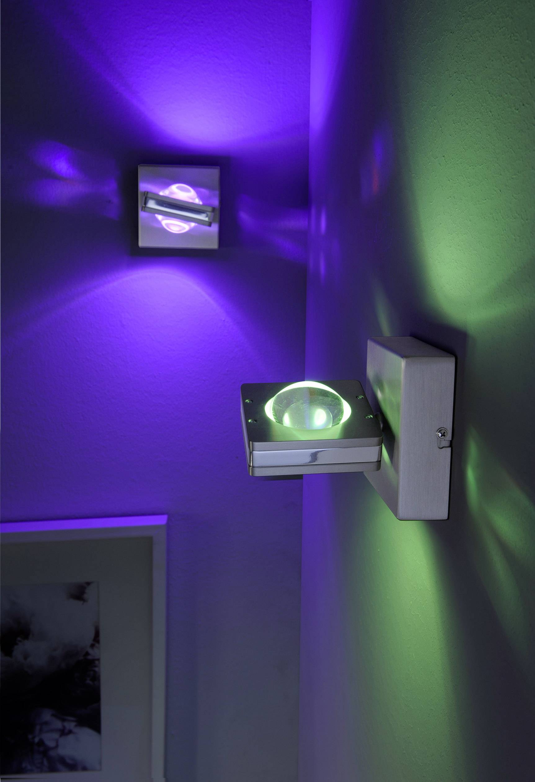 Paul Neuhaus Q® Wandleuchte Q®-LED Fisheye LED fest eingebaut 6 W RGB, Warmweiß