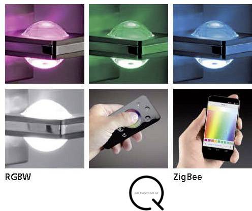 Paul Neuhaus Q® Wandleuchte Q®-LED Fisheye LED fest eingebaut 6 W RGB, Warmweiß