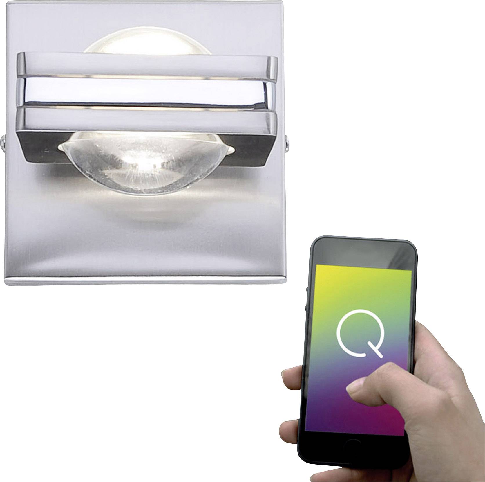 Paul Neuhaus Q® Wandleuchte Q®-LED Fisheye LED fest eingebaut 6 W RGB, Warmweiß