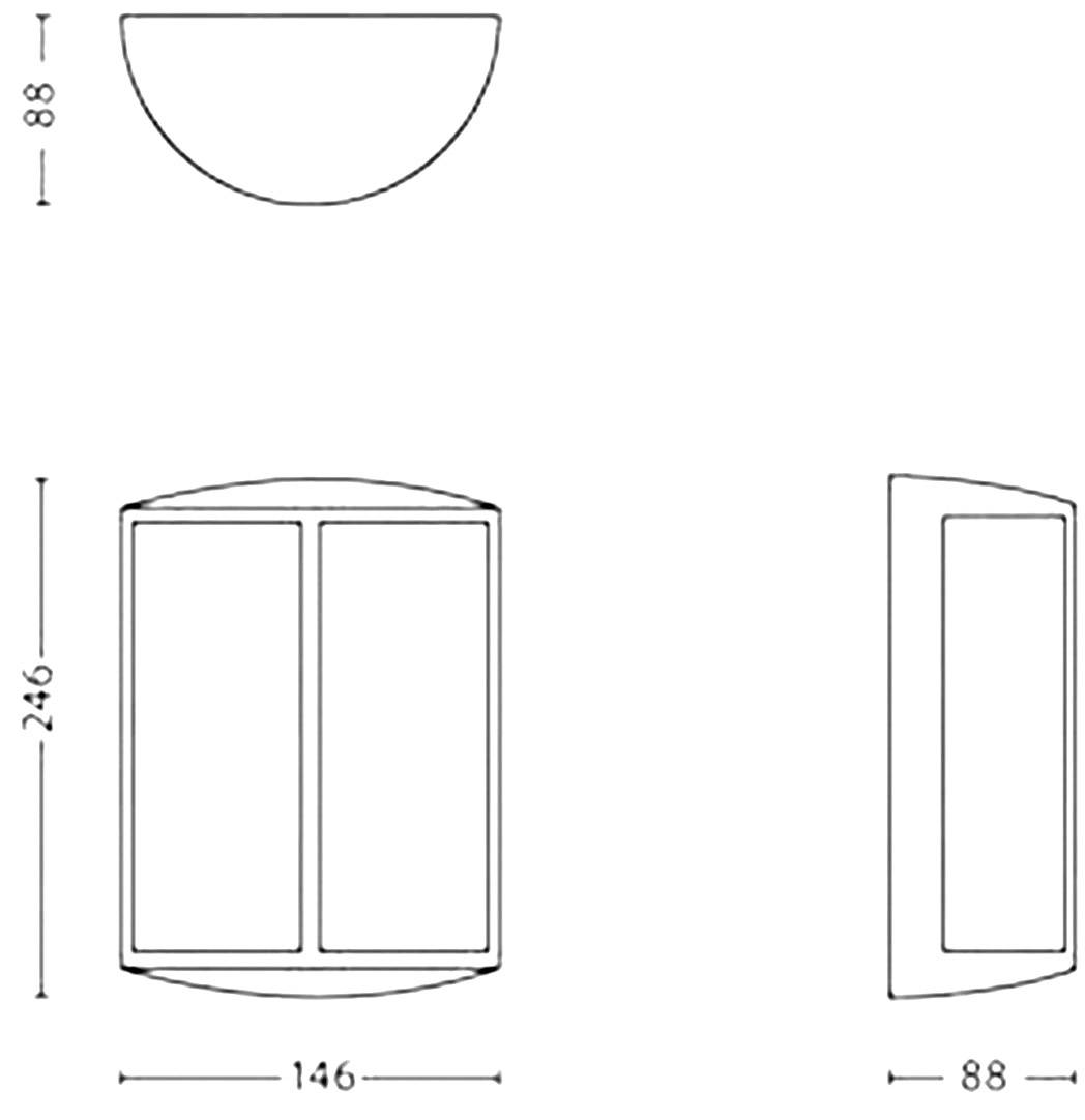 Philips LED Stock 164649316 LED-Außenwandleuchte LED LED fest eingebaut 6 W Anthrazit