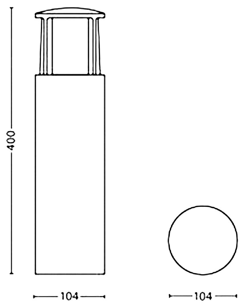 Philips LED 164669316 Stock LED-Außenstandleuchte LED LED fest eingebaut 6 W Anthrazit
