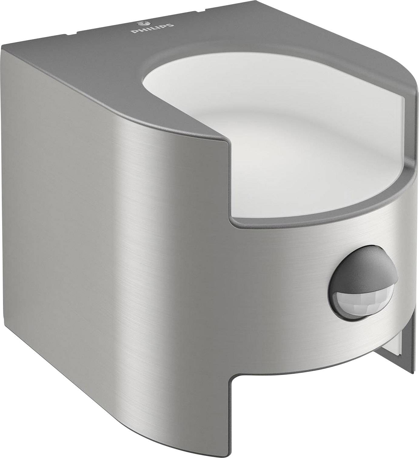 Philips Lighting Gras 17322/47/16 Außenwandleuchte mit Bewegungsmelder LED LED fest eingebaut 9W Edelstahl