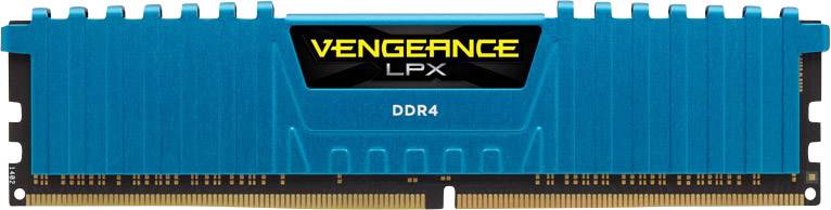 Corsair PC-Arbeitsspeicher Kit Vengeance® LPX Blue CMK16GX4M2B3000C15B 16GB 2 x 8GB DDR4-RAM 3000MHz CL15 17-17-35