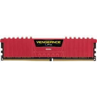 Corsair PC-Arbeitsspeicher Kit Vengeance® LPX Red CMK16GX4M2A2133C13R 16 GB 2 x 8 GB DDR4-RAM 2133 MHz CL13 15-15-28 Corsair PC-Arbeitsspeicher Kit Vengeance® LPX Red CMK16GX4M2A2133C13R 16 GB 2 x 8 GB DDR4-RAM 2133 MHz CL13 15-15-28