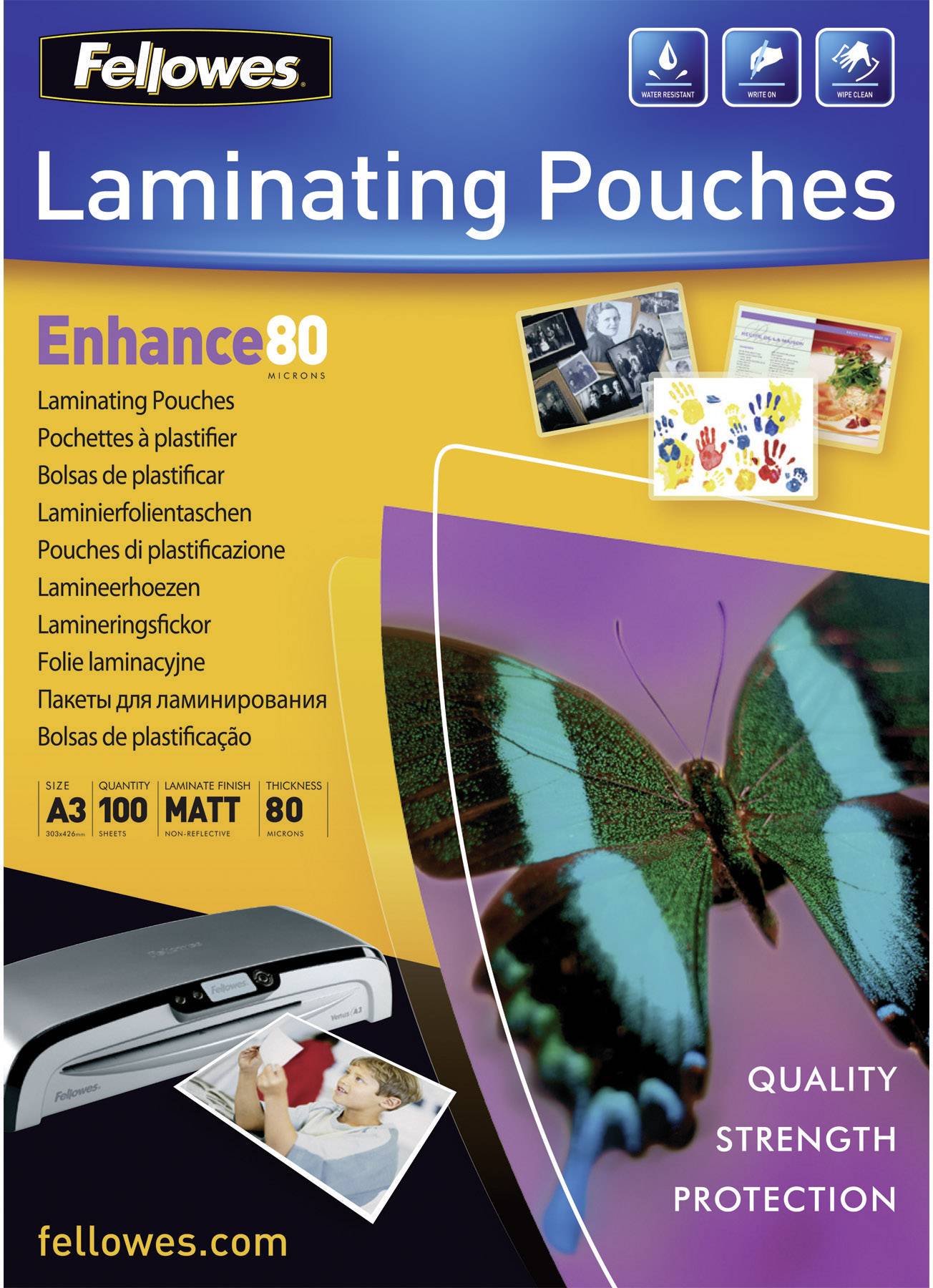 Laminierfolien Enhance A3 80mic matt VE=100 Stück