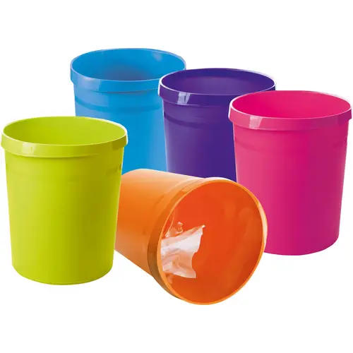 HAN Papierkorb GRIP 18190-54 18l (Ø x H) 312mm x 350mm Polypropylen Hellblau HAN Papierkorb GRIP 18190-54 18l (Ø x H) 312mm x 350mm Polypropylen Hellblau