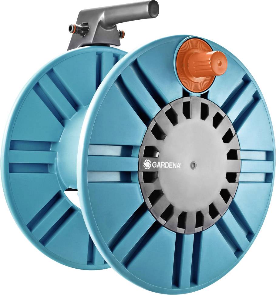 GARDENA Classic Wand-Schlauchtrommel 60 Gartenschlauchtrommel 1 St. Schwarz, Türkis, Orange