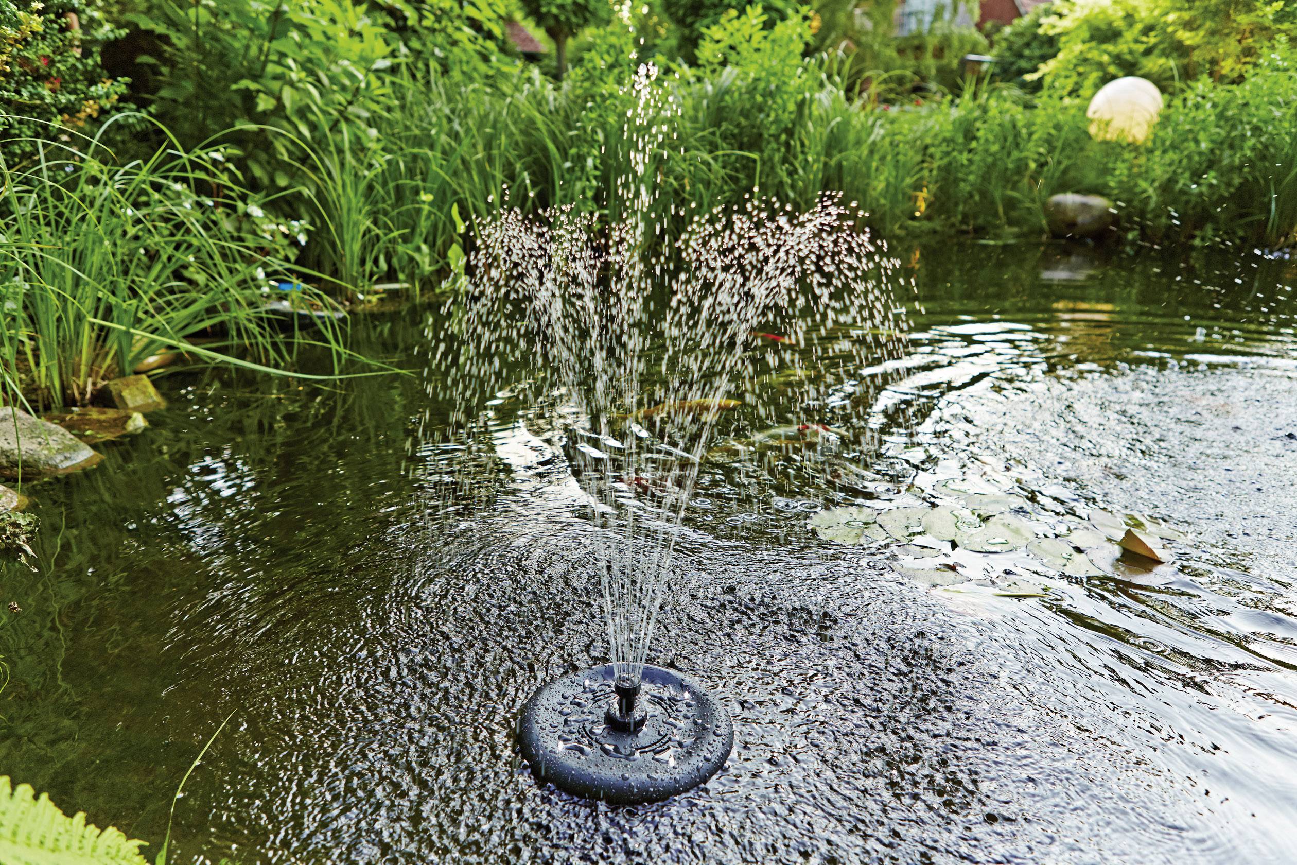 Pontec 43186 Filterpumpe mit UVC-Klärgerät, mit Beleuchtung 1200 l/h