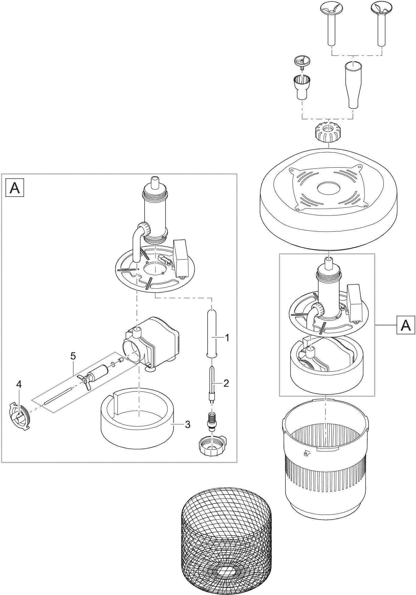 Pontec 43186 Filterpumpe mit UVC-Klärgerät, mit Beleuchtung 1200 l/h