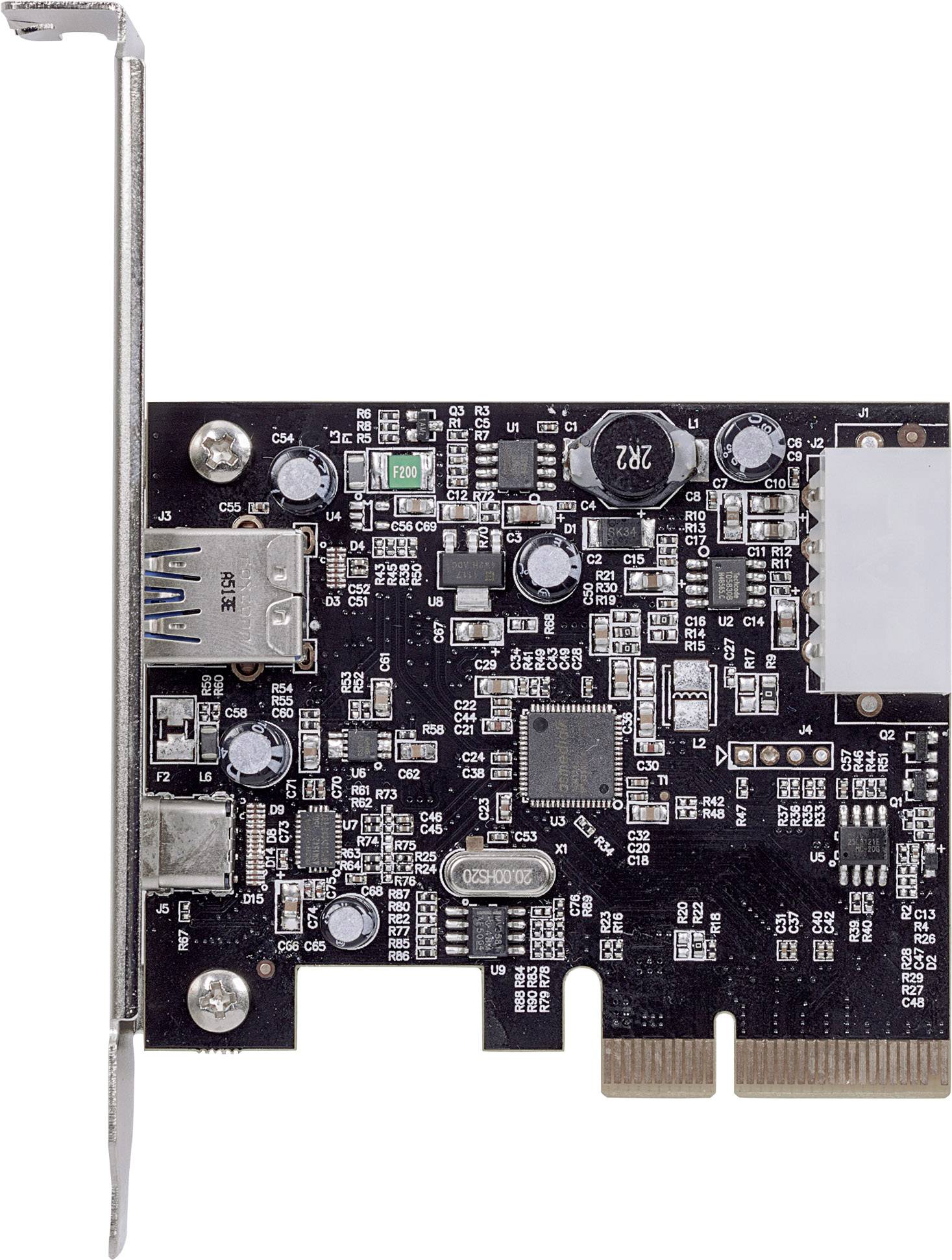 Manhattan 151757 2 Port USB 3.1-Controllerkarte USB-A, USB-C™ PCIe