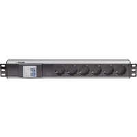 Intellinet 711432 19 Zoll Netzwerkschrank-Steckdosenleiste 1.5 HE Schutzkontaktsteckdose mit Schalter Aluminium, Schwarz Intellinet 711432 19 Zoll Netzwerkschrank-Steckdosenleiste 1.5 HE Schutzkontaktsteckdose mit Schalter Aluminium, Schwarz