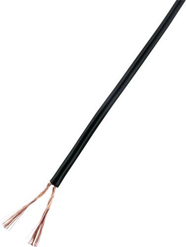 TruComponents 656459 Stranded 2x1mm² Blk 25m