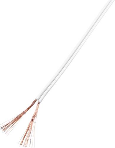 TRU Components 93030c533 Litze 2 x 1 mm² Weiß 25 m